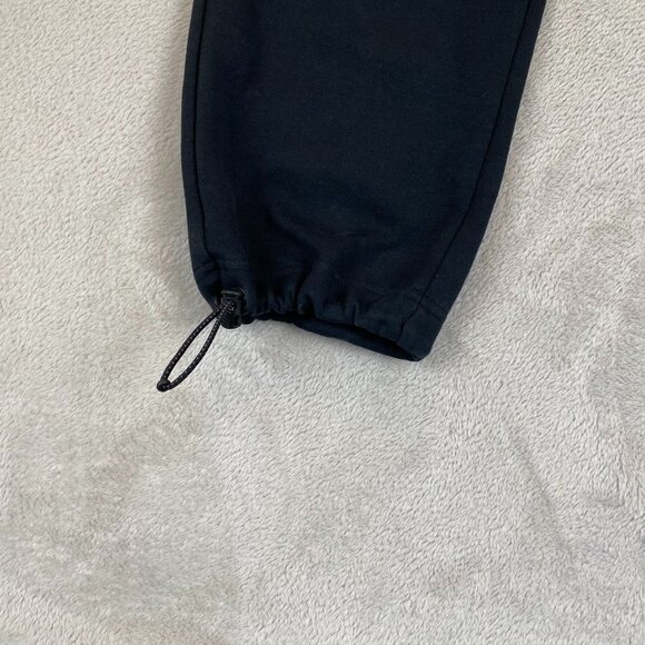 Nike Mens Black Jogger Sweatpants M Adjustable Drawstring Waist Reflective Zippe - Picture 7 of 11